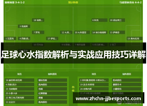足球心水指数解析与实战应用技巧详解